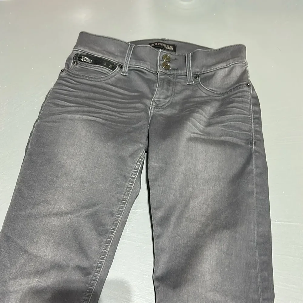 Express Ankle Stella Regular Fit Low Rise Jeans
